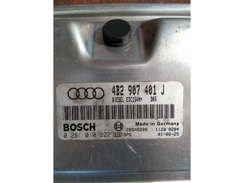 Recambio de centralita motor uce para audi a6 avant (4b5) 2.5 tdi referencia OEM IAM 0281010822 4B2907401J EDC15VM