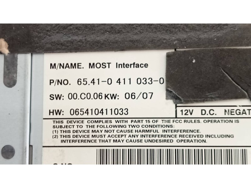 Recambio de modulo electronico para mini mini (r56) cooper s referencia OEM IAM 654104110330  