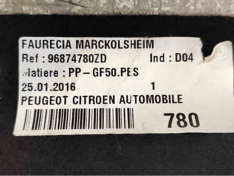 Recambio de bandeja trasera para citroen c4 lim. feel edition referencia OEM IAM 96874780ZD  