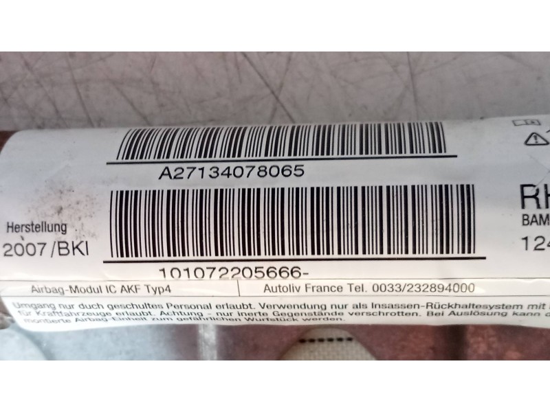 Recambio de airbag cortina delantero derecho para mini mini (r56) cooper s referencia OEM IAM A27134078065  