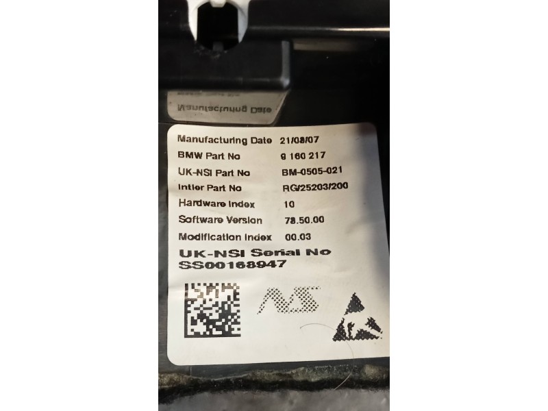 Recambio de cuadro cuentarevoluciones para mini mini (r56) cooper s referencia OEM IAM 9160217 BM0505021 