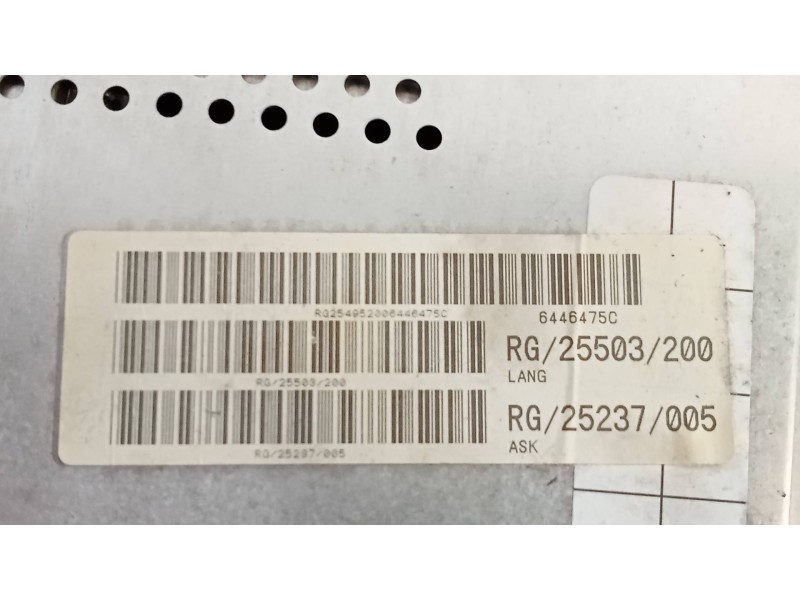 Recambio de sistema navegacion gps para mini mini (r56) cooper s referencia OEM IAM 65839170730 RG25503200 6446475C