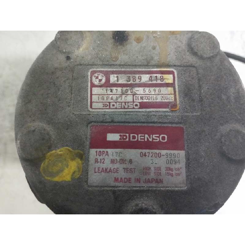 Recambio de compresor aire acondicionado para bmw serie 5 berlina (e34) 524td referencia OEM IAM 0472009990 1389418 1471005690 1