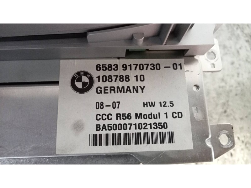 Recambio de sistema navegacion gps para mini mini (r56) cooper s referencia OEM IAM 65839170730 RG25503200 6446475C