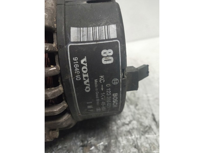 Recambio de alternador para volvo s40 berlina 1.8i referencia OEM IAM 0123315021  