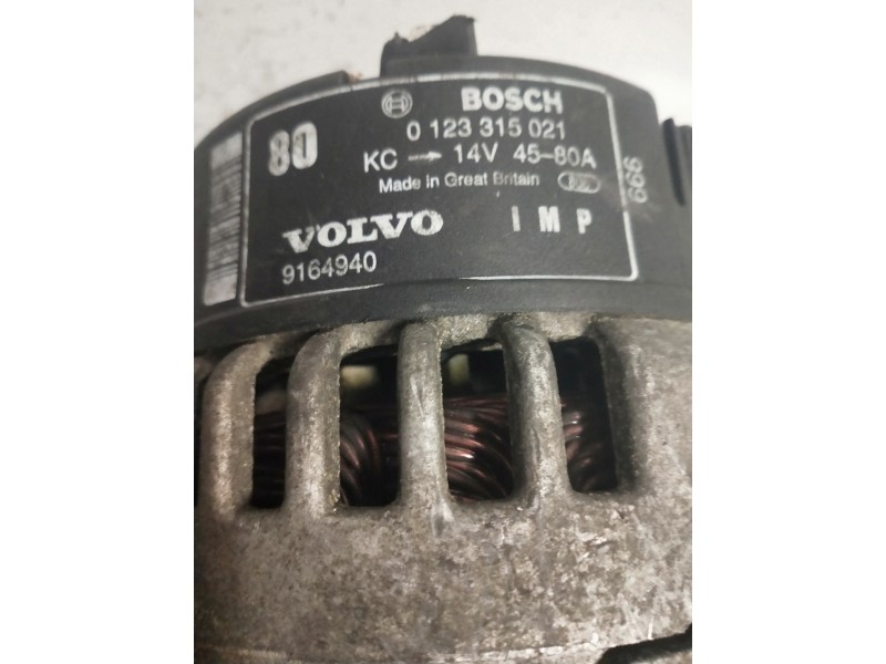 Recambio de alternador para volvo s40 berlina 1.6 referencia OEM IAM 0123315021  