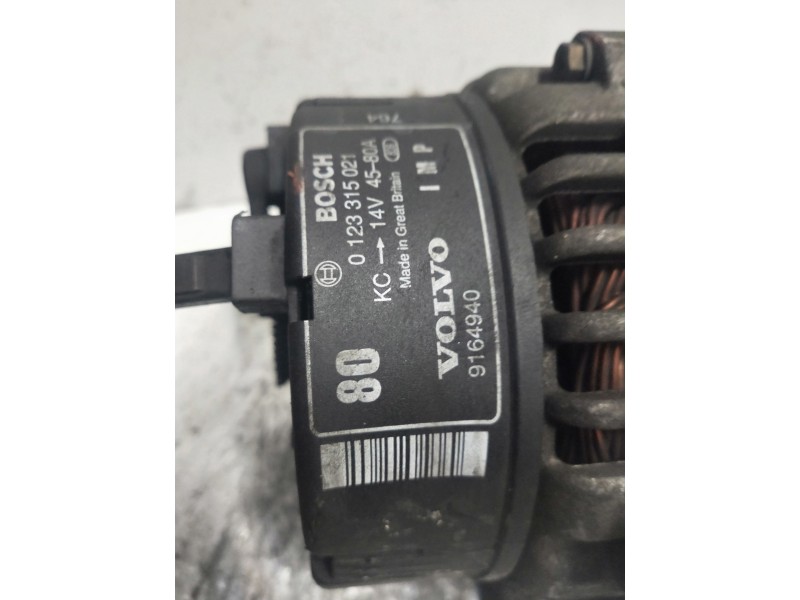 Recambio de alternador para volvo s40 berlina 1.8 16v referencia OEM IAM 0123315021  