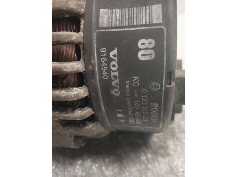 Recambio de alternador para volvo s40 berlina 1.8i referencia OEM IAM 0123315021  