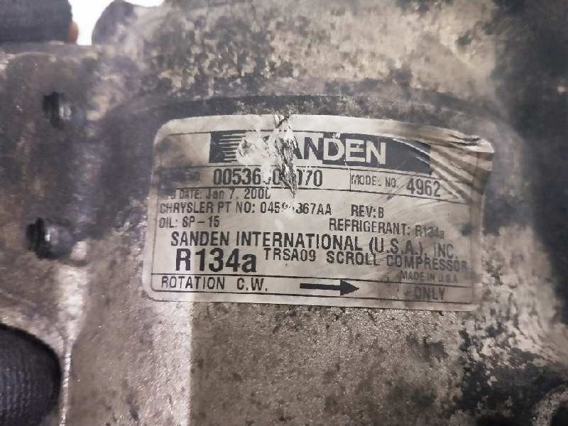 Recambio de compresor aire acondicionado para chrysler stratus berlina (ja) referencia OEM IAM 4962   Recambio de compresor aire acondicionado para chrysler stratus berlina (ja) referencia OEM IAM 4962