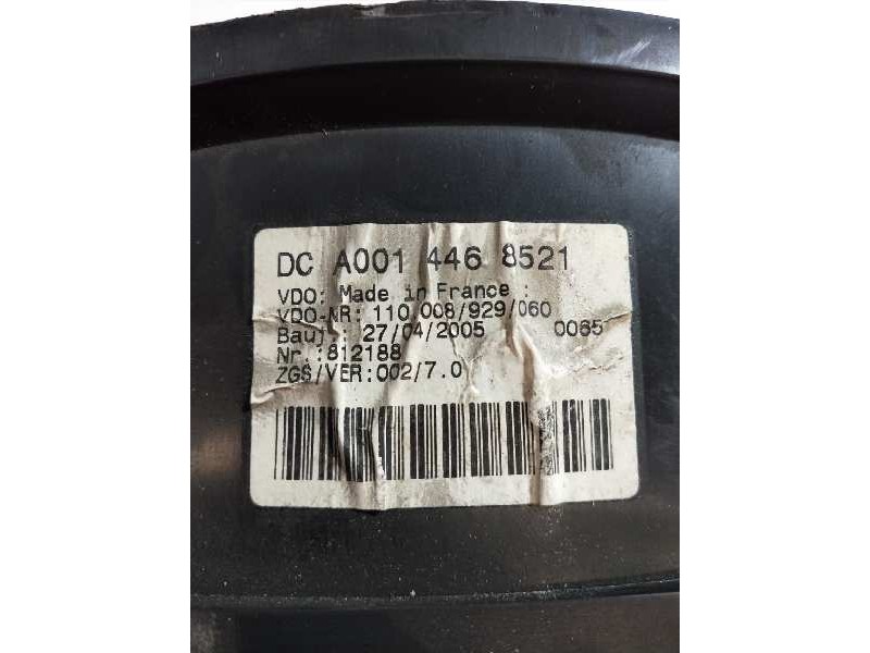 Recambio de cuadro instrumentos para mercedes sprinter 02.00  caja cerrada 411 cdi (904.662) referencia OEM IAM A0014468521 1100