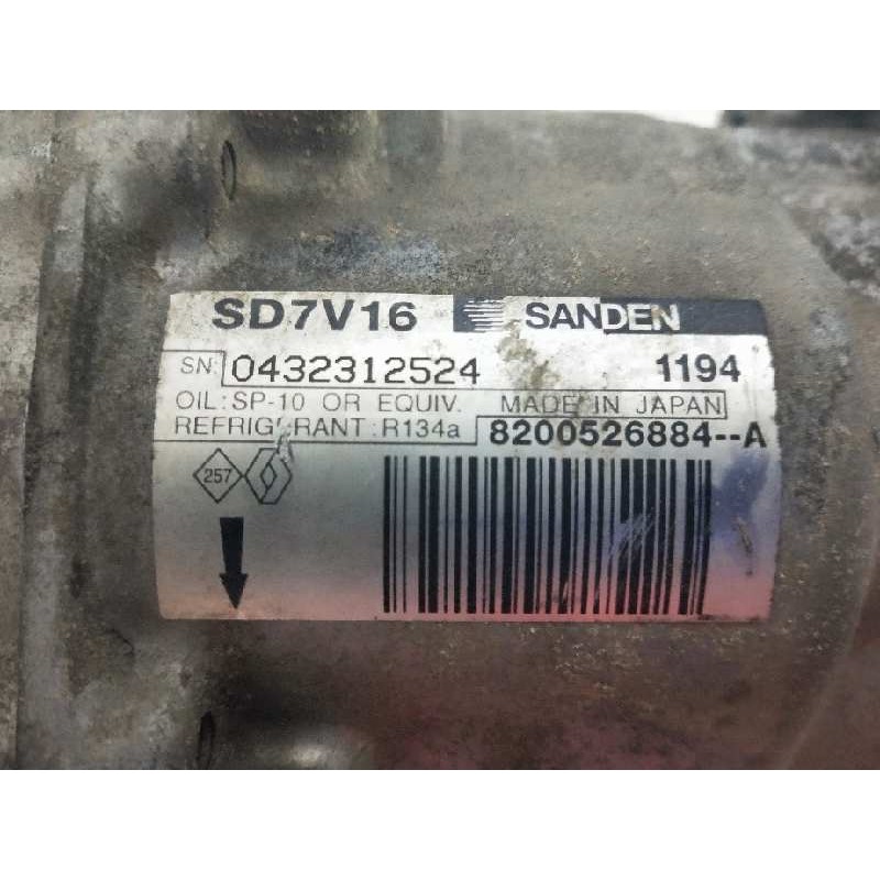 Recambio de compresor aire acondicionado para dacia logan 1.5 dci diesel cat referencia OEM IAM SD7V161194 8200526884A 1194