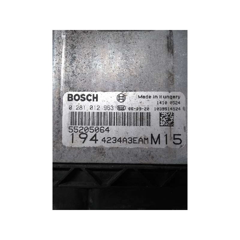 Recambio de centralita motor uce para fiat croma (194) 1.9 16v multijet dynamic referencia OEM IAM 0281012963 55205064 1944234A3