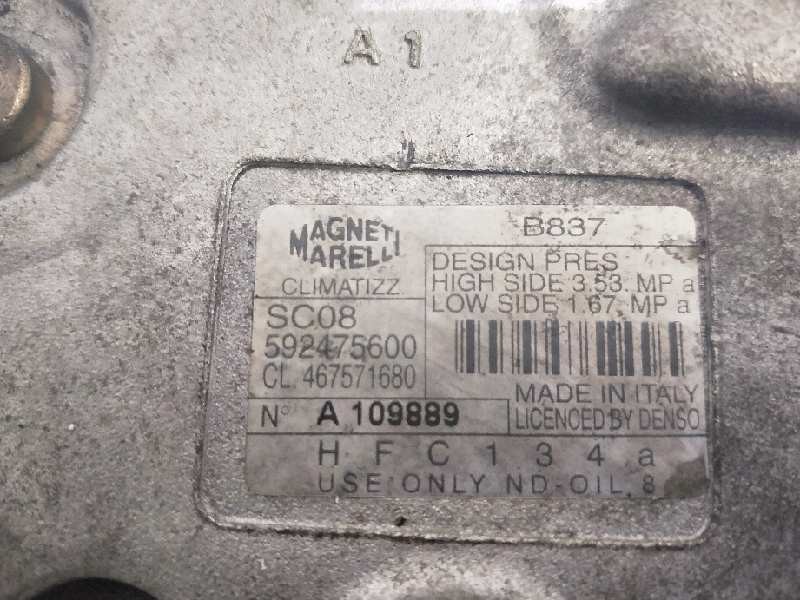 Recambio de compresor aire acondicionado para fiat punto berlina (188) 1.2 8v elx (i) referencia OEM IAM 592475600 467571680 B83