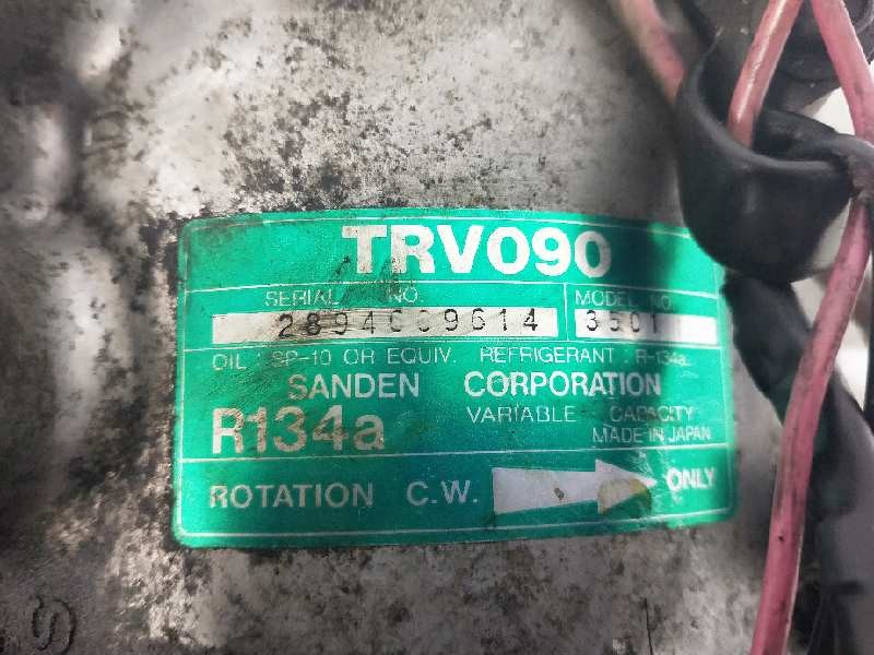Recambio de compresor aire acondicionado para ford fiesta berlina 1.8 diesel cat referencia OEM IAM TRV0903501 3501 