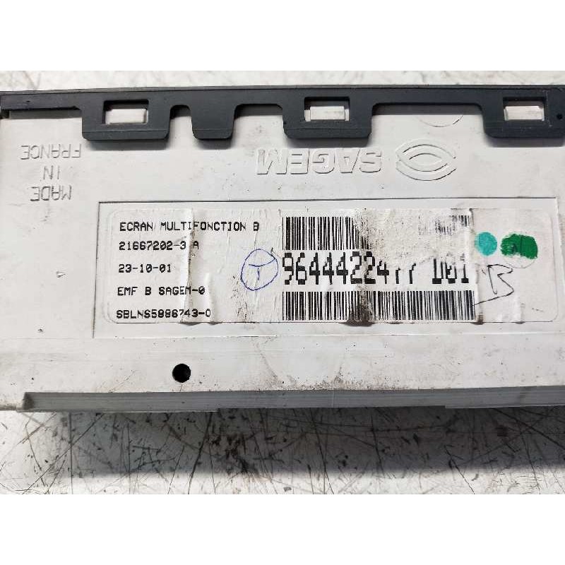 Recambio de pantalla multifuncion para citroen c5 berlina 2.0 hdi sx referencia OEM IAM 9644422477 216672023 