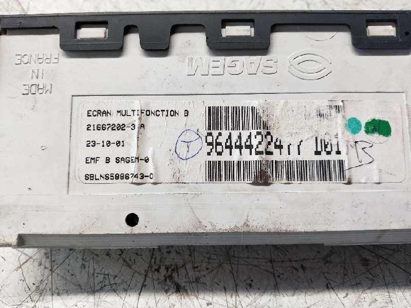 Recambio de pantalla multifuncion para citroen c5 berlina 2.0 hdi sx referencia OEM IAM 9644422477 216672023 