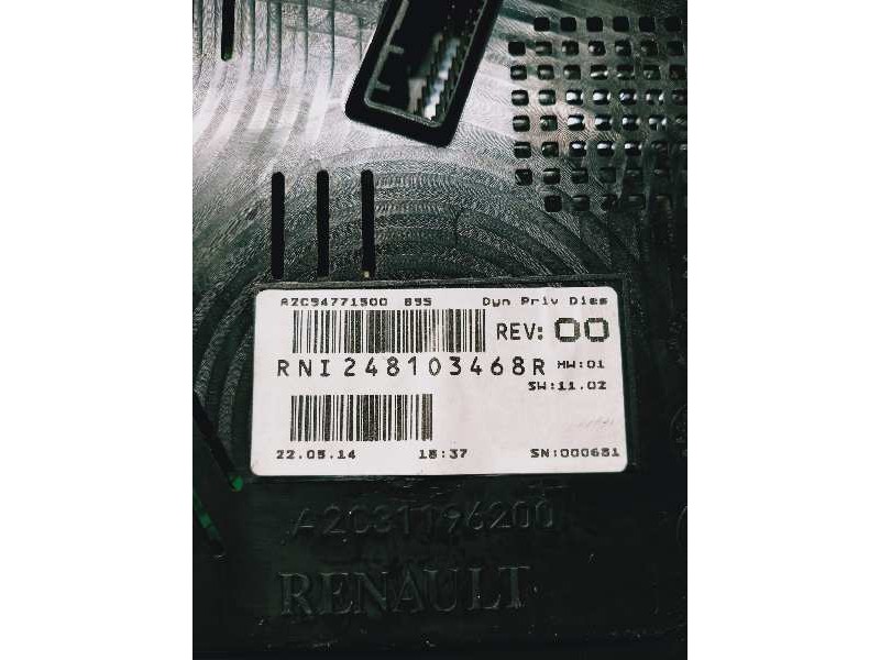 Recambio de cuadro instrumentos para renault megane iii berlina 5 p business referencia OEM IAM 248103468R A2C94771500 248105156