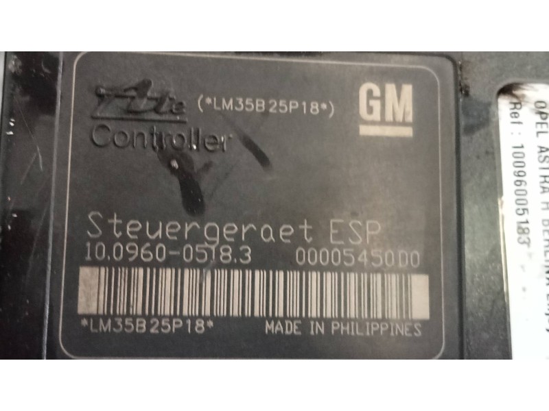 Recambio de abs para opel astra h berlina enjoy referencia OEM IAM 10096005183 10020601284 13157578
