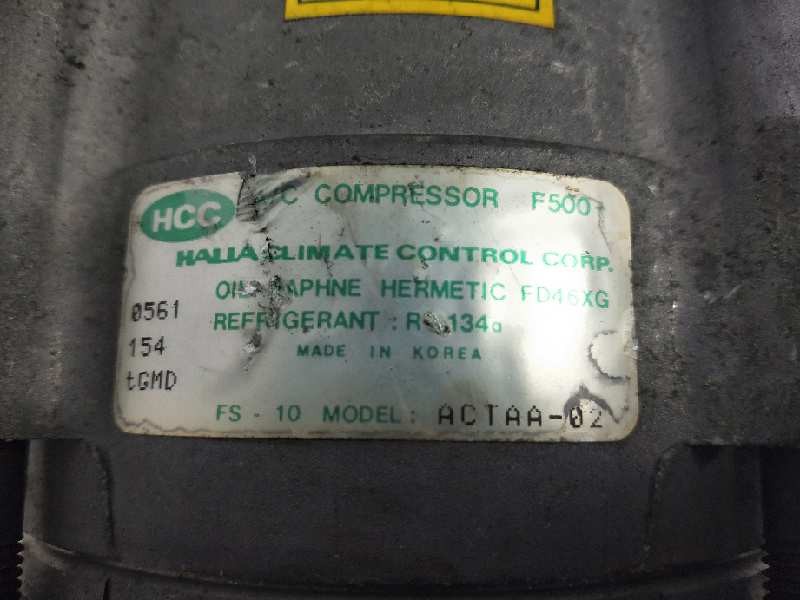 Recambio de compresor aire acondicionado para mitsubishi galloper (hyundai) 2.5 turbodiesel referencia OEM IAM ACTAA02 F500  Recambio de compresor aire acondicionado para mitsubishi galloper (hyundai) 2.5 turbodiesel referencia OEM IAM ACTAA02 F500