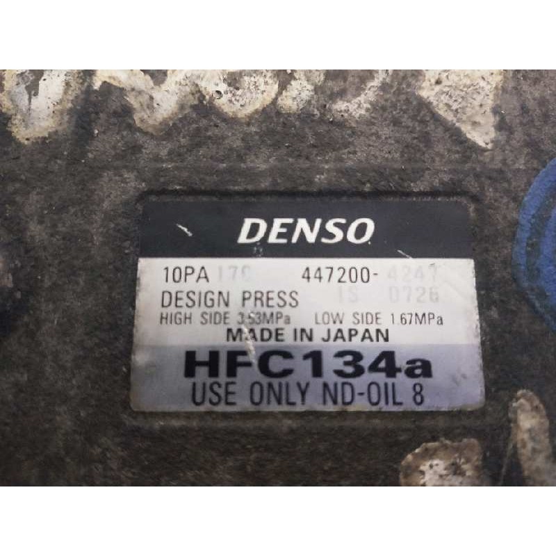 Recambio de compresor aire acondicionado para honda accord berlina (cc/ce) 2.2 vtec (ce9) referencia OEM IAM 44720004241 10PA170