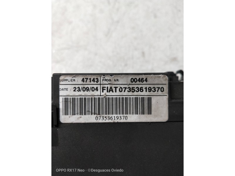 Recambio de mando luces para fiat idea (135) 1.9 jtd cat referencia OEM IAM 07353619370  