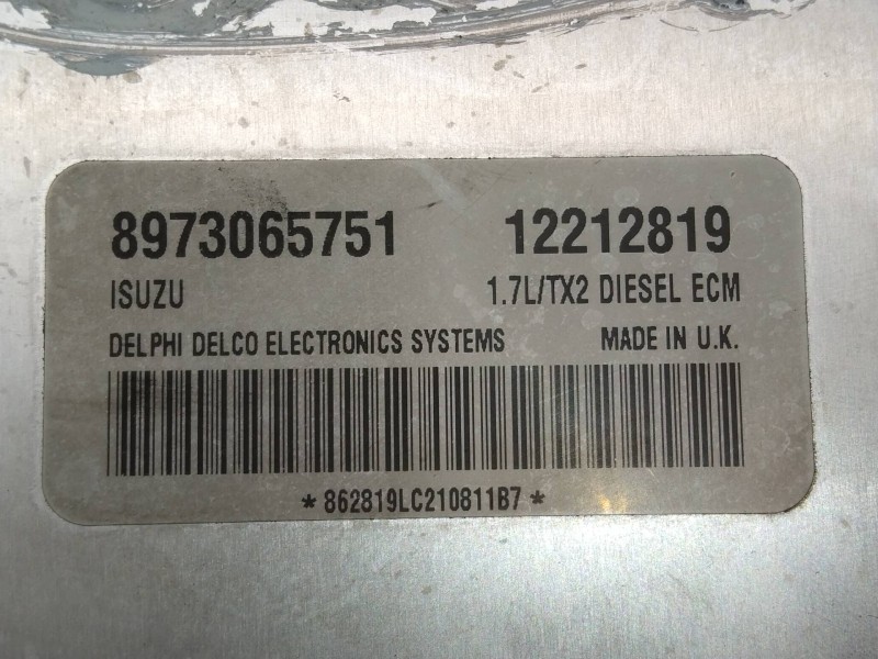 Recambio de centralita motor uce para opel astra g berlina comfort referencia OEM IAM 12212819 8973065751 