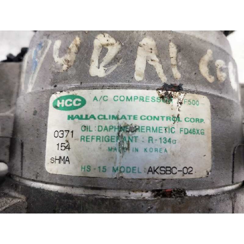 Recambio de compresor aire acondicionado para hyundai coupe (rd) 2.0 16v cat referencia OEM IAM AKSBC02 F500 