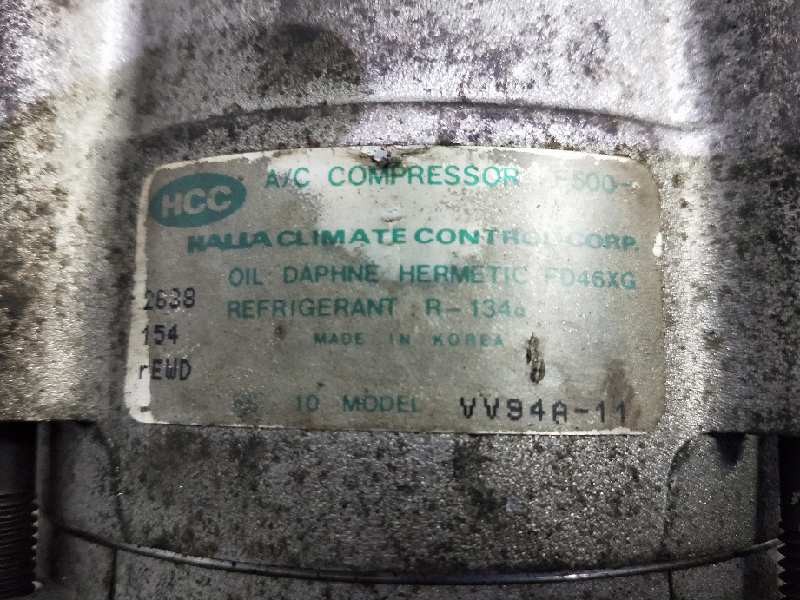 Recambio de compresor aire acondicionado para hyundai accent (x3) referencia OEM IAM VV94A11 F500 