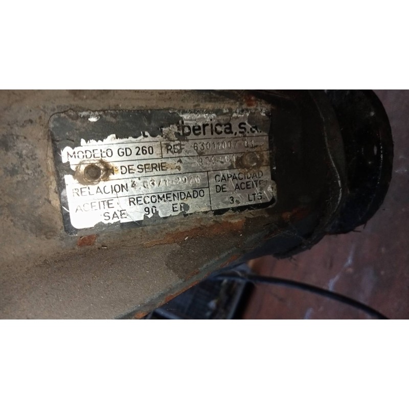 Recambio de puente trasero para nissan l - 45.085 pr / 2800 / 4.5 / 63 kw cabina individual referencia OEM IAM 6301100701 RUEDA 