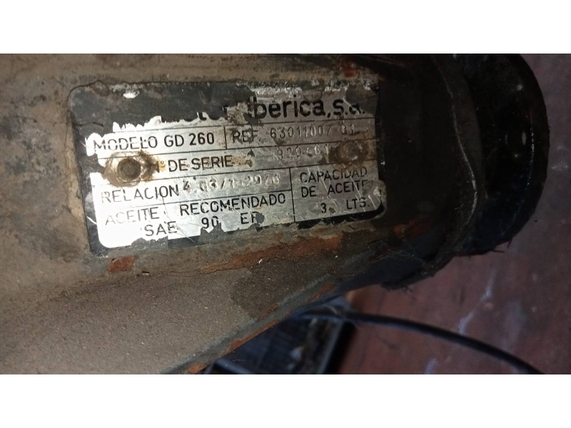 Recambio de puente trasero para nissan l - 45.085 pr / 2800 / 4.5 / 63 kw cabina individual referencia OEM IAM 6301100701 RUEDA 