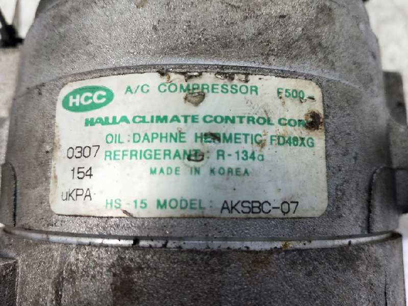 Recambio de compresor aire acondicionado para hyundai coupe (gk) referencia OEM IAM AKSBC07 F500  Recambio de compresor aire acondicionado para hyundai coupe (gk) referencia OEM IAM AKSBC07 F500