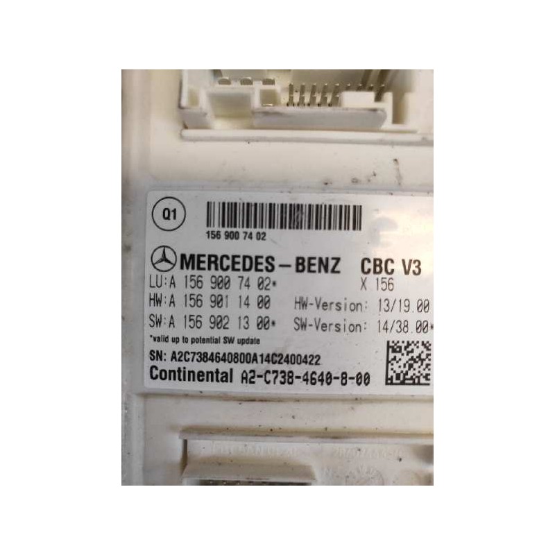 Recambio de caja reles / fusibles para mercedes clase cla (w117) shooting brake cla 220 d (117.903) referencia OEM IAM A15690074