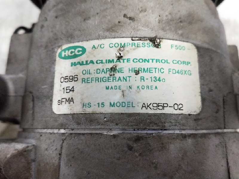 Recambio de compresor aire acondicionado para hyundai coupe (j2) referencia OEM IAM AK95P02 F500  Recambio de compresor aire acondicionado para hyundai coupe (j2) referencia OEM IAM AK95P02 F500