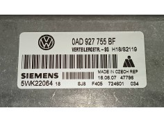 Recambio de centralita cambio automatico para volkswagen touareg (7l6) tdi r5 referencia OEM IAM 5WK22064 0AD927755BF CAMBIO MAN 2