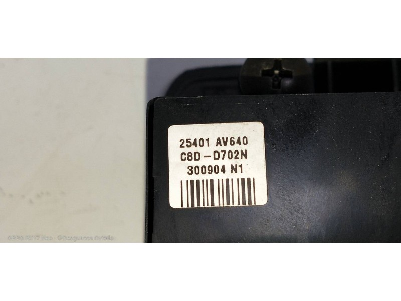 Recambio de mando elevalunas delantero izquierdo para nissan primera berlina (p12) acenta referencia OEM IAM 25401AV640  