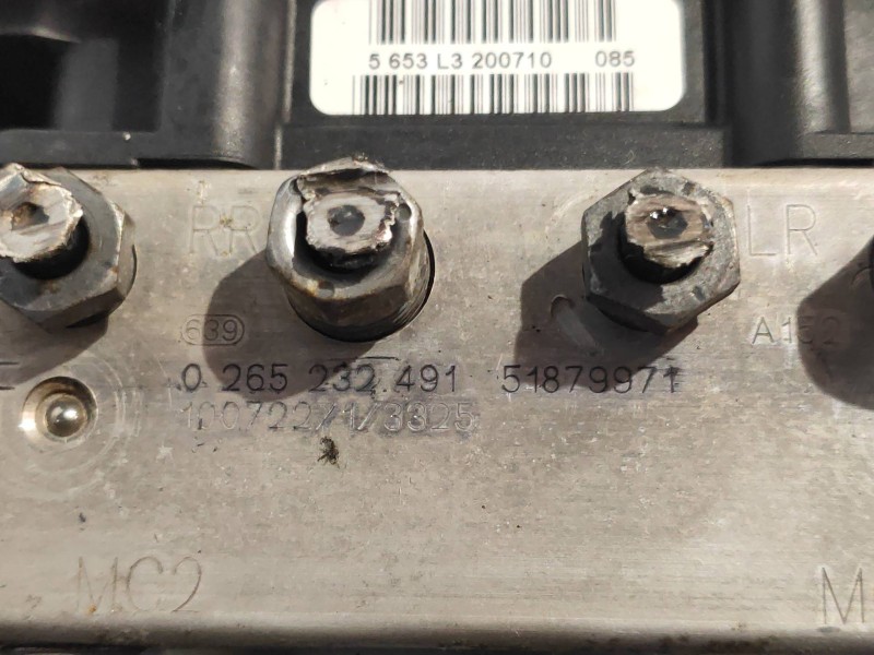 Recambio de abs para fiat fiorino básico referencia OEM IAM 0265232491 51879971 0265801079