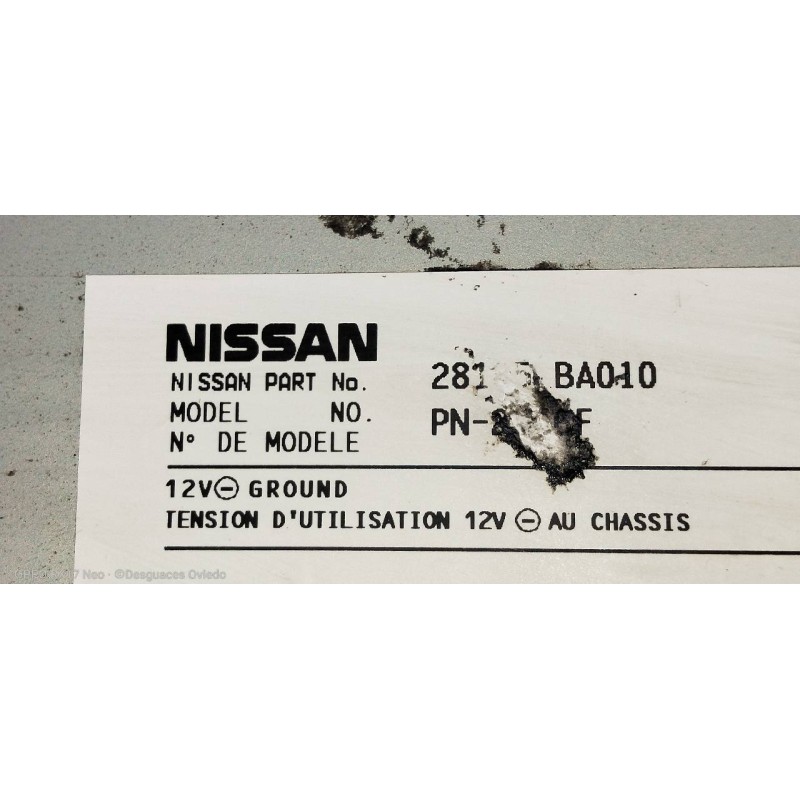 Recambio de sistema navegacion gps para nissan primera berlina (p12) acenta referencia OEM IAM 28185BA010 28090BA000 CSW5842C 28