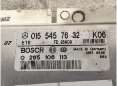 Recambio de centralita abs para mercedes clase e (w210) berlina 320 (210.055) referencia OEM IAM 0265106113 0155457632 BOSCH 2