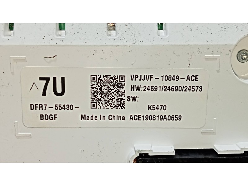 Recambio de cuadro instrumentos para mazda cx-30 selection 2wd referencia OEM IAM DFR755430 DFR755430BDGF K5470 7U