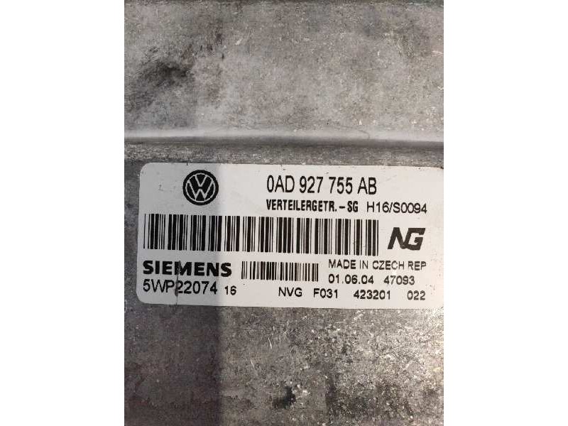 Recambio de centralita cambio automatico para volkswagen touareg (7la) tdi v10 referencia OEM IAM 5WP2207416 0AD927755AB 