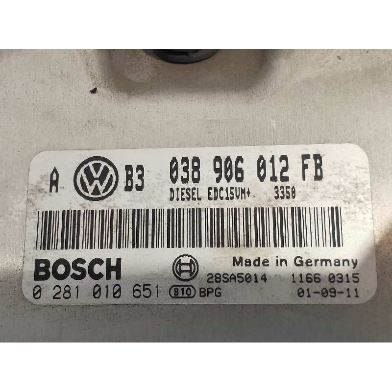 Recambio de centralita motor uce para volkswagen bora berlina (1j2) highline referencia OEM IAM 0281010651 038906012FB 28SA5014 