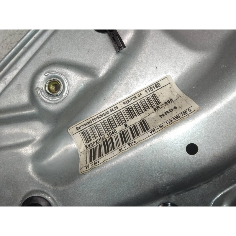 Recambio de elevalunas trasero derecho para volkswagen bora berlina (1j2) conceptline referencia OEM IAM 1J5839756C 1J5839730G 1