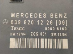 Recambio de centralita cierre para mercedes vito caja cerrada 6.03  111 cdi largo (639.603) referencia OEM IAM 639820122609 0000 2