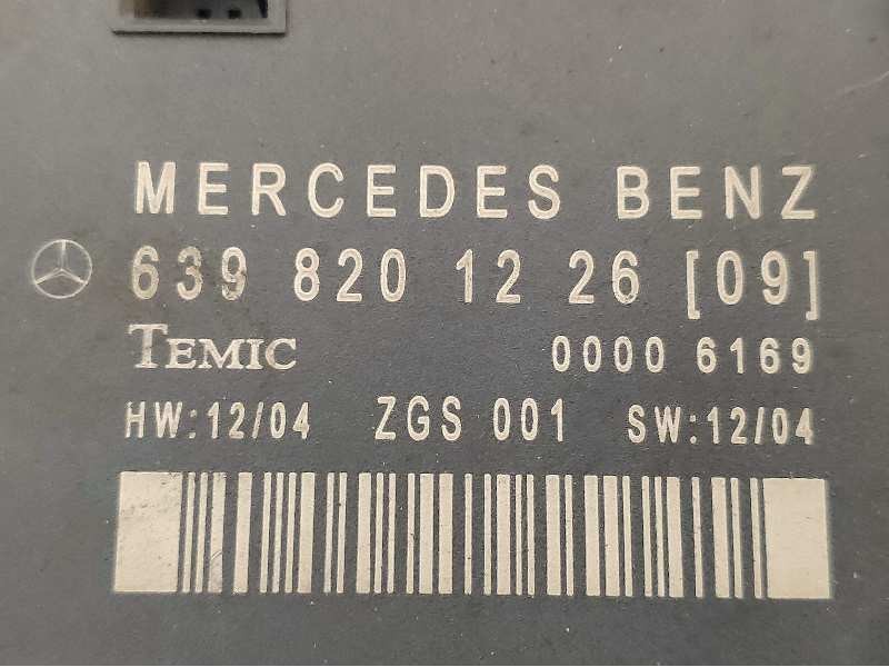 Recambio de centralita cierre para mercedes vito caja cerrada 6.03  111 cdi largo (639.603) referencia OEM IAM 639820122609 0000