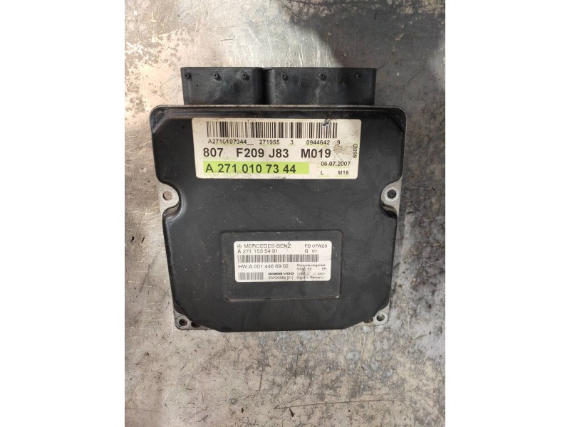 Recambio de centralita motor uce para mercedes clase clk (w209) coupe 200 compressor (209.341) referencia OEM IAM A2710107344 A2