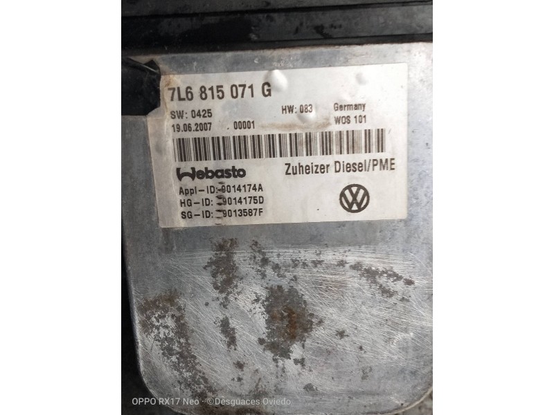 Recambio de calefaccion entera normal para volkswagen touareg (7l6) tdi r5 referencia OEM IAM 7L6815071G 9014174A 