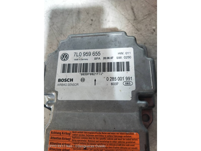Recambio de kit airbag para volkswagen touareg (7l6) tdi r5 referencia OEM IAM   