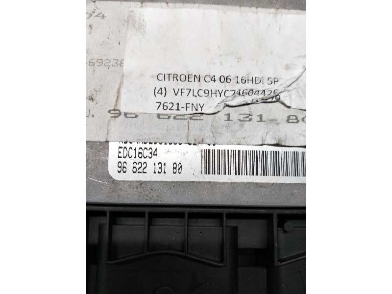 Recambio de centralita motor uce para citroen c4 berlina collection referencia OEM IAM 0281013331 9662213180 EDC16C34