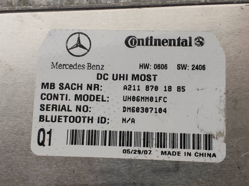 Recambio de modulo electronico para mercedes clase clk (w209) coupe 200 compressor (209.341) referencia OEM IAM A2118701885  