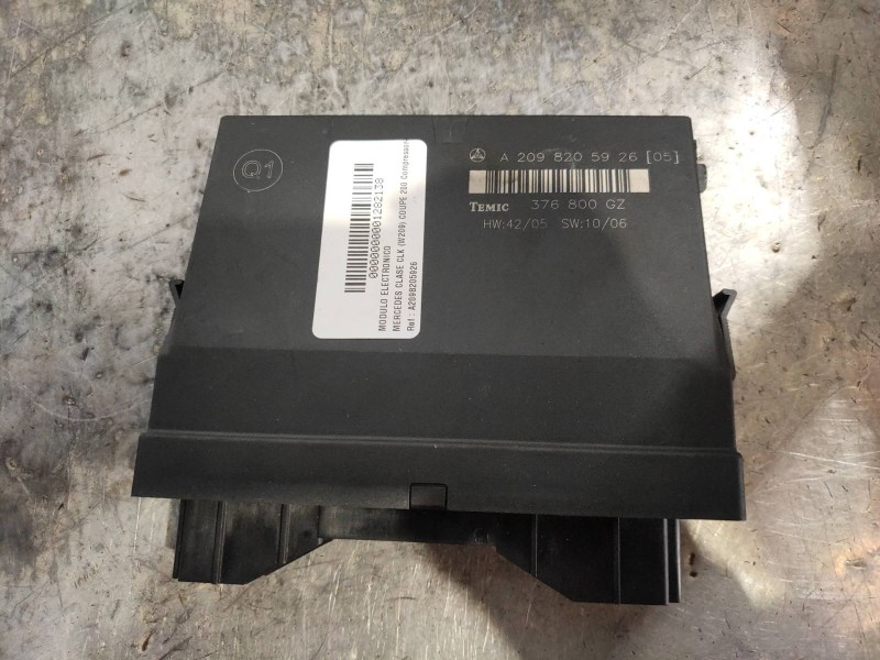 Recambio de modulo electronico para mercedes clase clk (w209) coupe 200 compressor (209.341) referencia OEM IAM A2098205926 3768